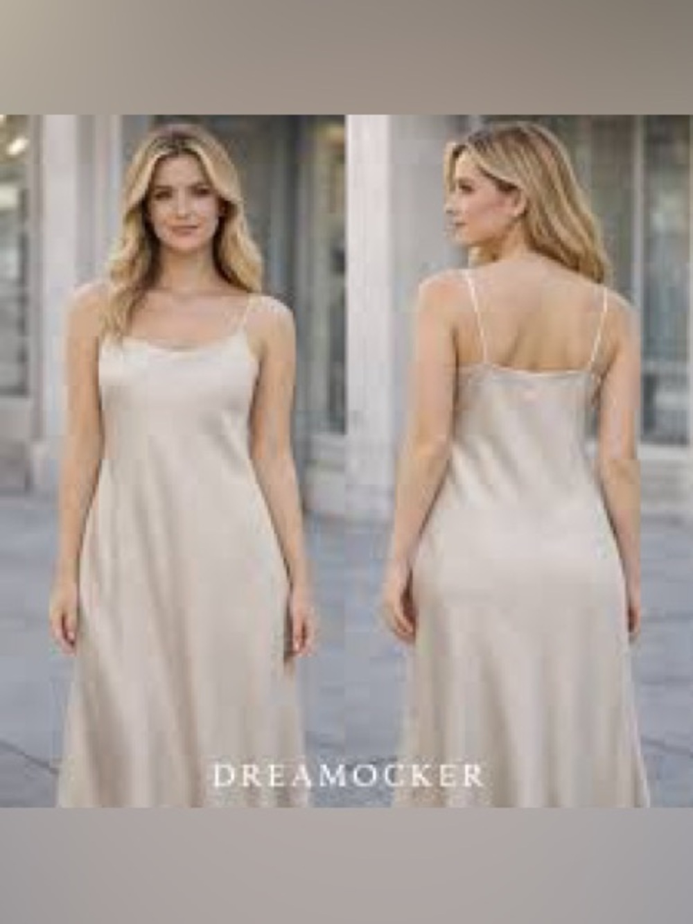 cupcakes & cashmere Satin Slip Chemise - Cream